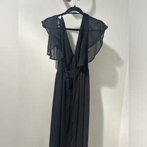 Romeo and Juliet, short sleeve size small black dress long length